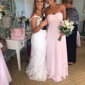 Azazie Pale Pink Gown